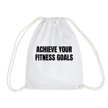 Objectifs de remise en forme - Sac de sport léger - blanc - Devant