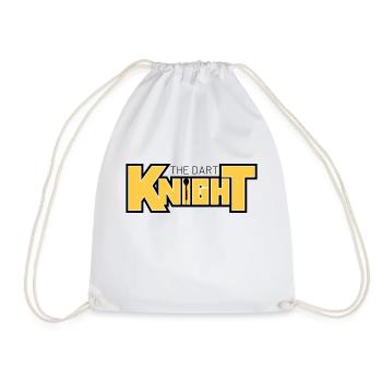 The Dart Knight lettering - Drawstring Bag - white - Front