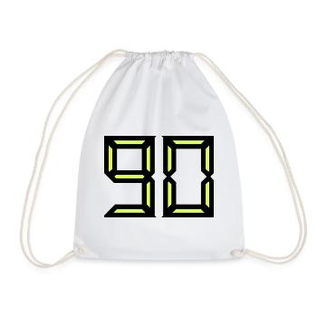 90. HAPPY BIRTHDAY. HAPPY BIRTHDAY - Drawstring Bag - white - Front