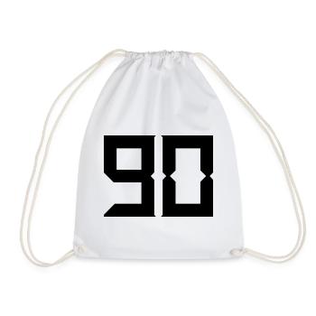 90. HAPPY BIRTHDAY. HAPPY BIRTHDAY - Drawstring Bag - white - Front