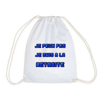 RETRAITE. RETRAITE. RETRAITEE. RETRAITE - Sac de sport léger - blanc - Devant
