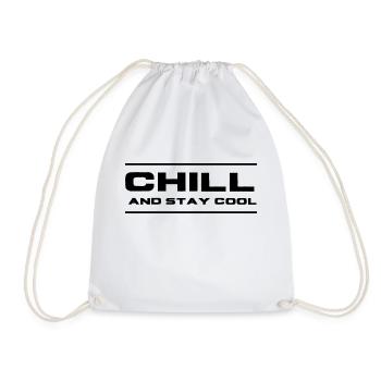 chill and stay cool - Turnbeutel - Weiß - Vorne