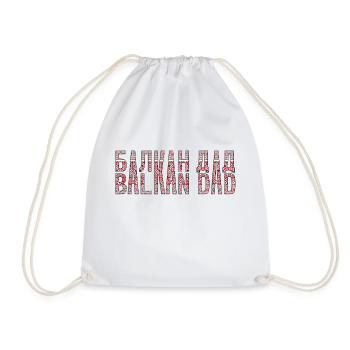 Balkan dad bosnia serbia croatia montenegro kosovo - Drawstring Bag - white - Front