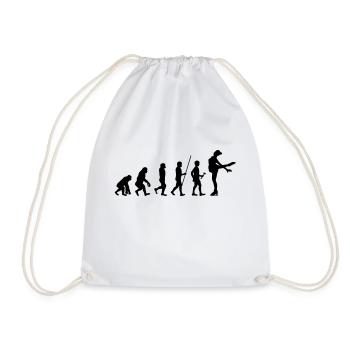 Patineur sur glace - Sac de sport léger - blanc - Devant