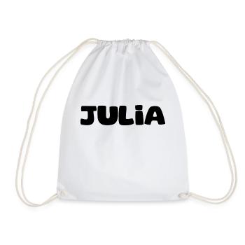Nom - Julia - Sac de sport léger - blanc - Devant