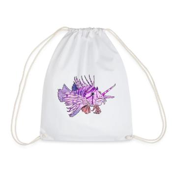 Poisson scorpion - Sac de sport léger - blanc - Devant