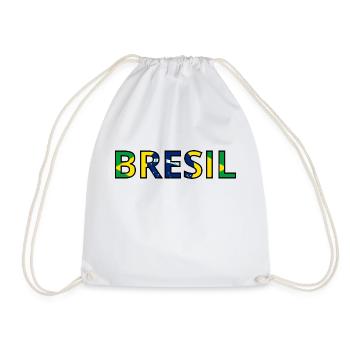 Drapeau Brésil - Sac de sport léger - blanc - Devant