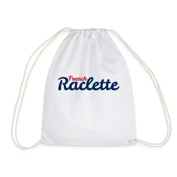 French raclette - Drawstring Bag - white - Front