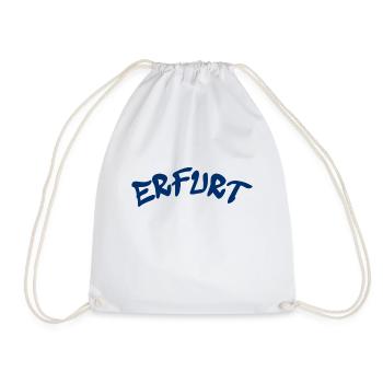 Erfurt - Germany - Germany - Thuringia - Drawstring Bag - white - Front
