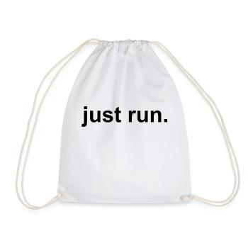 just run - Turnbeutel - Weiß - Vorne