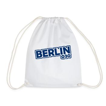 Berlin - 030 - Capitale - Allemagne - Indicatif régional - Sac de sport léger - blanc - Devant