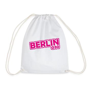 Berlin - 030 - Capitale - Allemagne - Indicatif régional - Sac de sport léger - blanc - Devant
