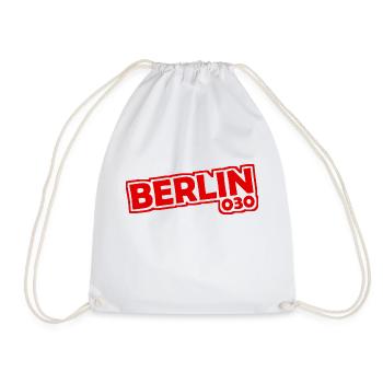 Berlin - 030 - Capital - Germany - Area Code - Drawstring Bag - white - Front