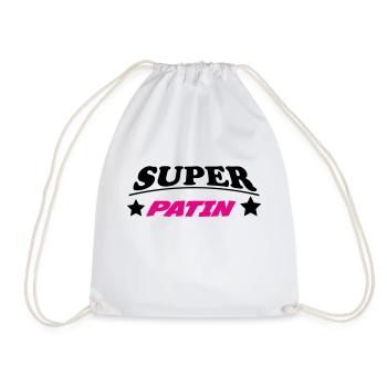AUNT TATA GODMOTHER SKATE - Drawstring Bag - white - Front
