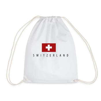 Schweiz - Land und Leute - Turnbeutel - Weiß - Vorne