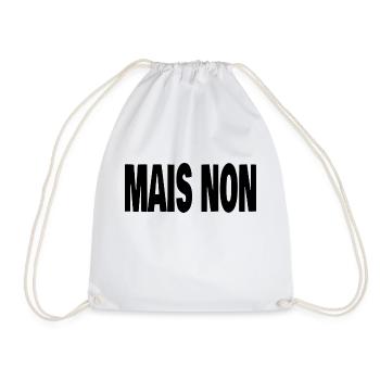 mais non - Sac de sport léger - blanc - Devant