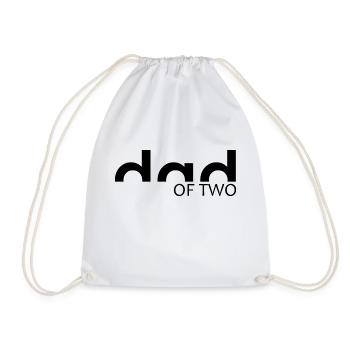 PAPA - DAD of two - Sac de sport léger - blanc - Devant