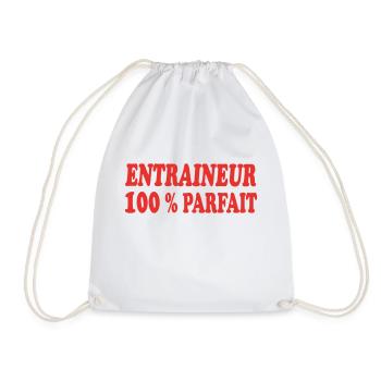 ENTRAINEUR 100 % PARFAIT - Sac de sport léger - blanc - Devant