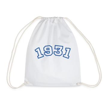 1931 bleu sport - Sac de sport léger - blanc - Devant