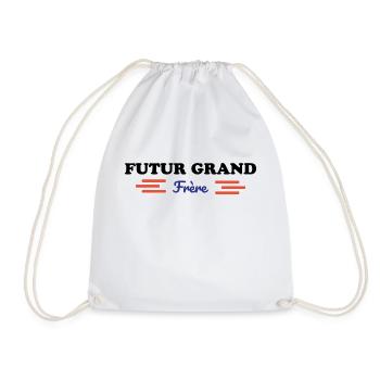 Futur grand frère - annonce futur grand frère - Sac de sport léger - blanc - Devant
