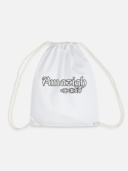 amazigh TIFINAGH AMAZIGH ART ET JE SUIS KABYLE - Sac de sport léger - blanc