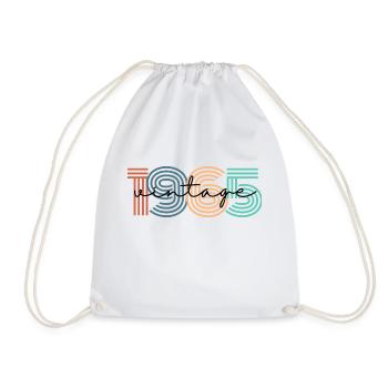 1965 Vintage Retro - Drawstring Bag - white - Front