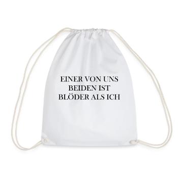 Funny Saying Picture Funny Humor Gift Idea - Drawstring Bag - white - Front