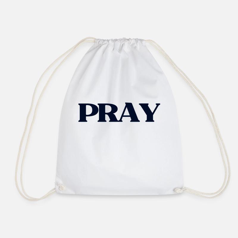 PRAY - Turnbeutel - Weiß
