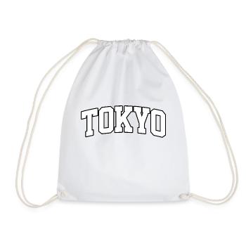 Logo Tokyo : Design collégial au style japonais - Sac de sport léger - blanc - Devant