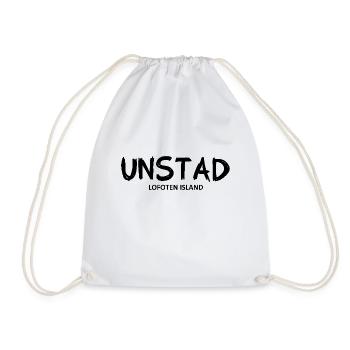 Unstad - Lofoten Island - Norway - Norge Norwegen - Drawstring Bag - white - Front