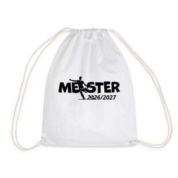 Meister 2026 / 2027 - Turnbeutel - Weiß - Vorne
