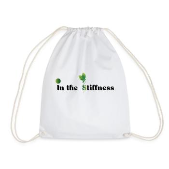 In the Stillness – Nature as Inner Sanctuar - Drawstring Bag - white - Front