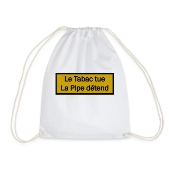 La Pipe détend - Sac de sport léger - blanc - Devant