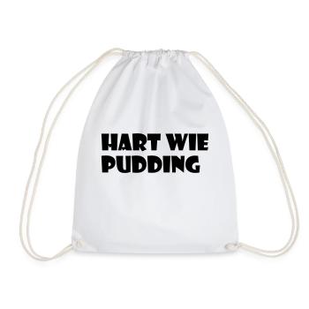 Hart wie Pudding - Turnbeutel - Weiß - Vorne
