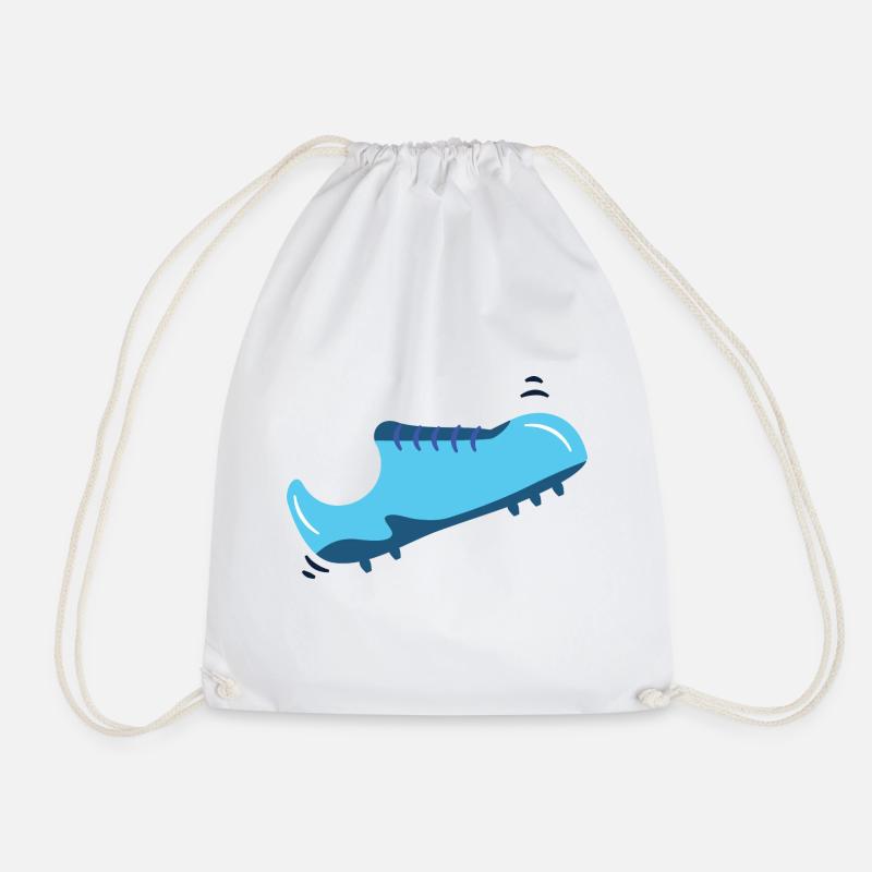 football boot - Drawstring Bag - white