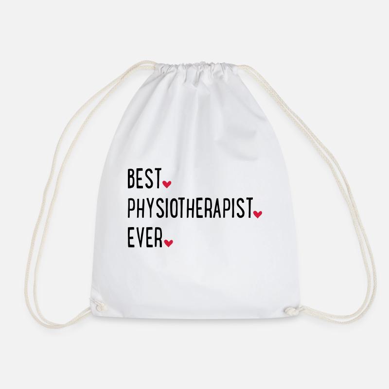 Physiotherapist - Drawstring Bag - white