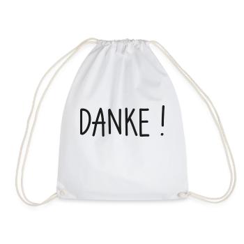 Danke! Dankeschön sagen. - Turnbeutel - Weiß - Vorne