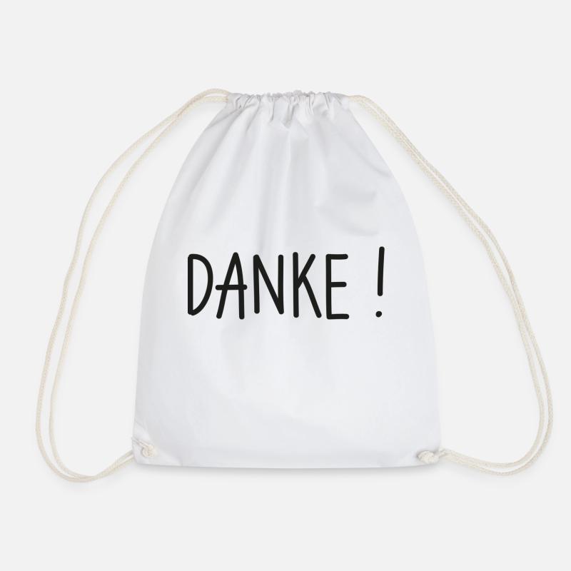 Danke! Dankeschön sagen. - Turnbeutel - Weiß