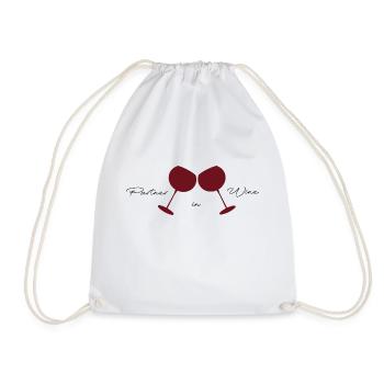 Partner in Wine Gift Idea Wine Lovers - Drawstring Bag - white - Front