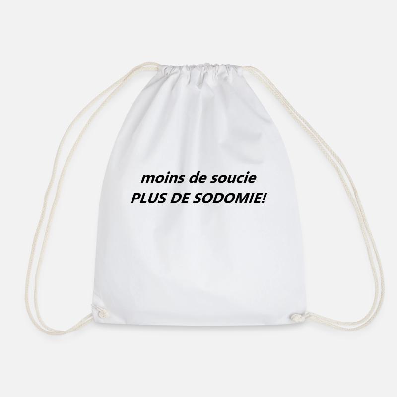moins de soucie - Sac de sport léger - blanc