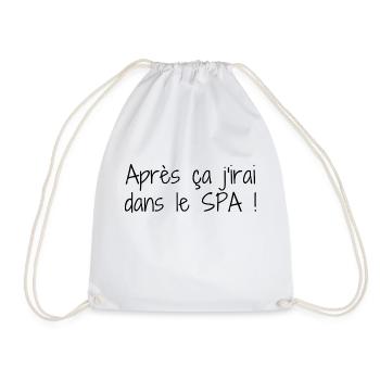 Idée cadeau fun relaxation - Sac de sport léger - blanc - Devant