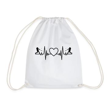 Baseball Baseball Game Gift Baseball Lovers - Drawstring Bag - white - Front