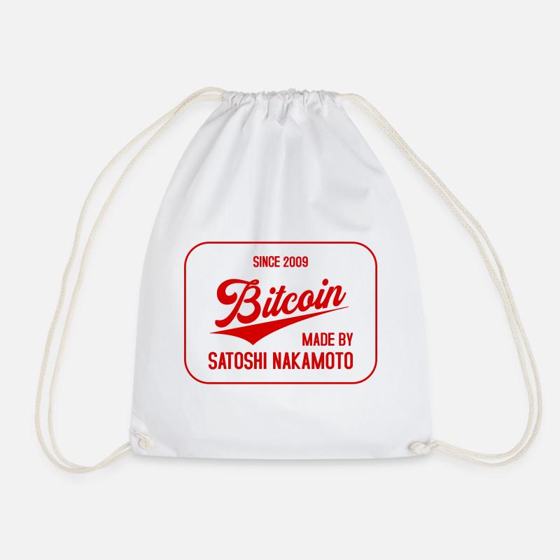 Bitcoin Made by Satoshi Nakamoto 2009 - Turnbeutel - Weiß