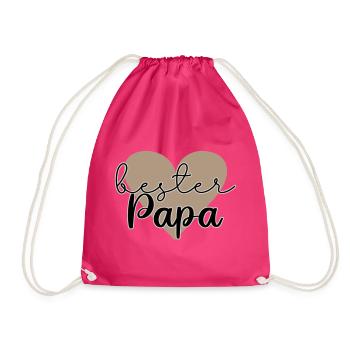 Bester Papa - Turnbeutel - Fuchsia - Vorne