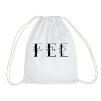 Name - Fairy - Drawstring Bag - white - Front