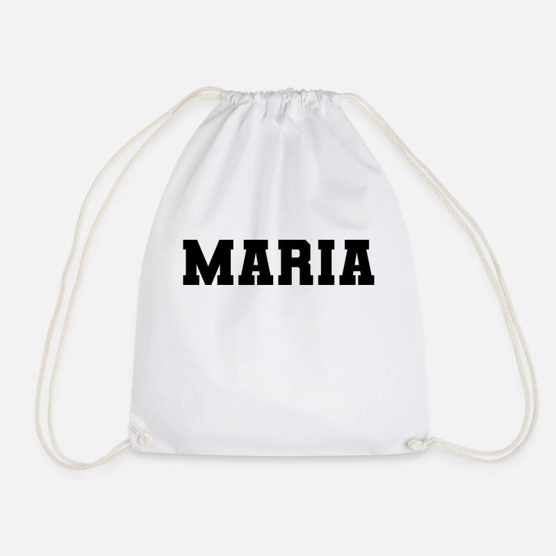 Name - Maria - Turnbeutel - Weiß