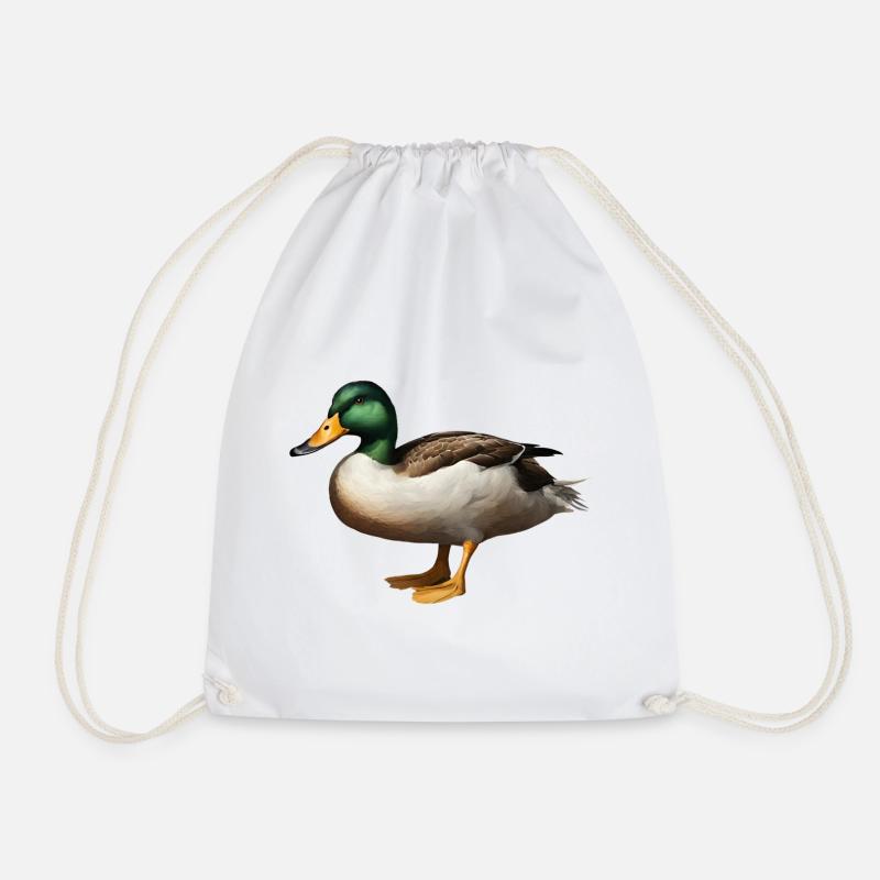 Duck - Drawstring Bag - white