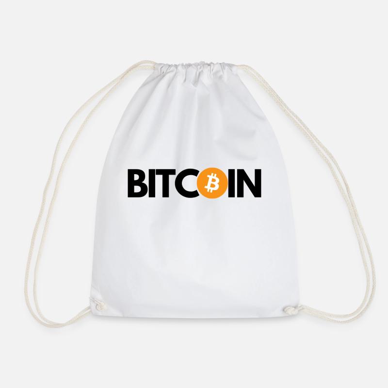 Krypto BITCOIN 2 - Turnbeutel - Weiß