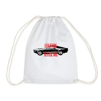 muscle car -legends never die - Turnbeutel - Weiß - Vorne