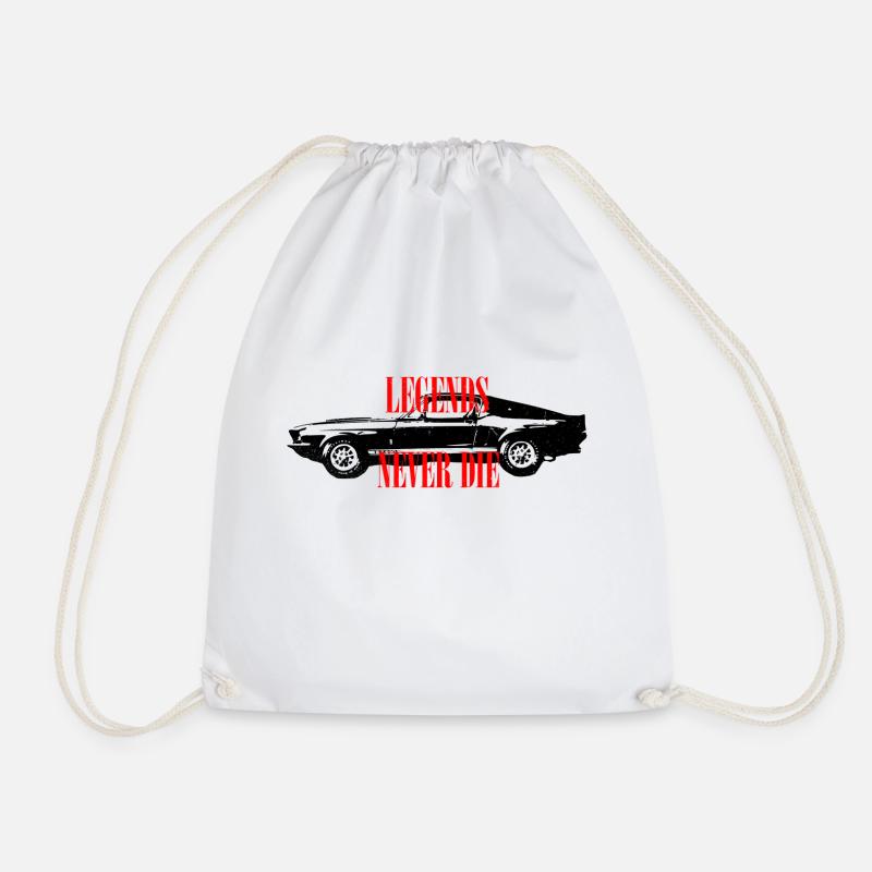 muscle car -legends never die - Turnbeutel - Weiß